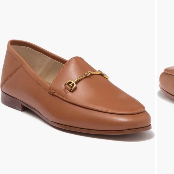 Sam Edelman Tan Loafers with Gold Accent - Picture 1 of 5